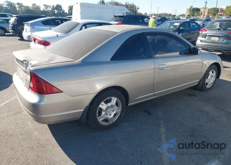 2002 Honda Civic Ex from USA, damaged, VIN 1HGEM22972L045294